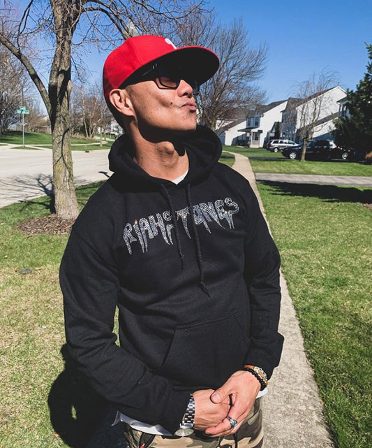 THE RHINESTONE BRANDED HOODIE
