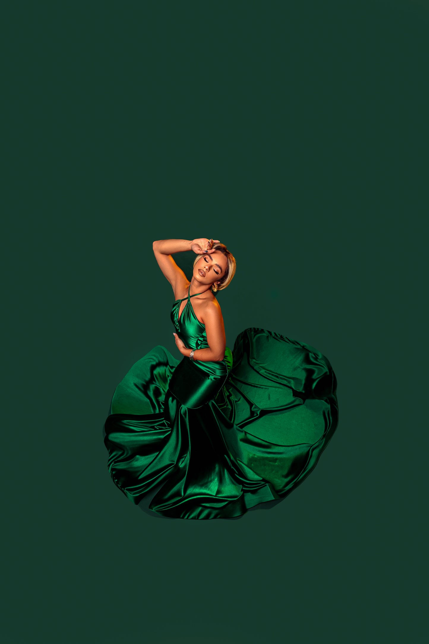 HER EVENING GOWN